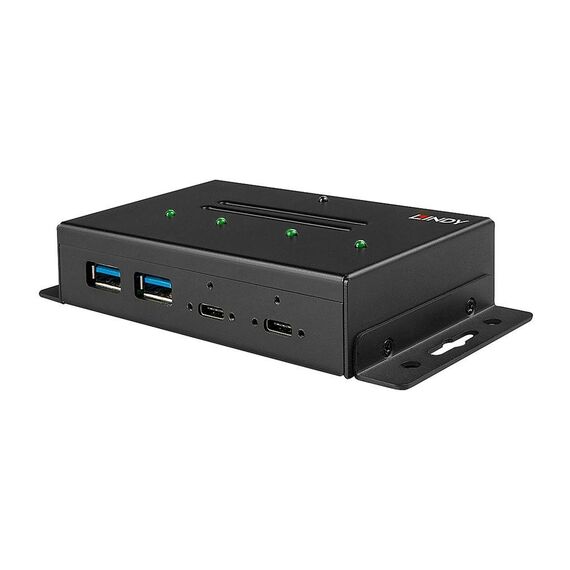 Lindy 4 Port USB 3.1 Gen 2 Type C Metal Hub Hub 4 x USB 43094
