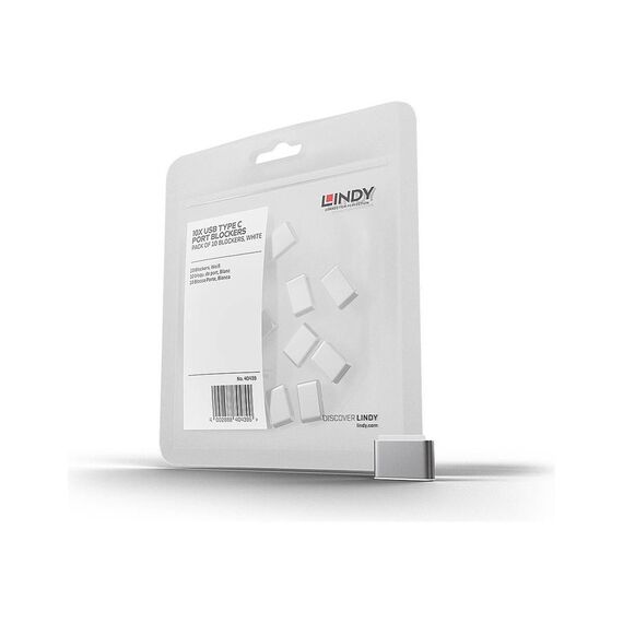 Lindy USBC port blocker white (pack of 40439