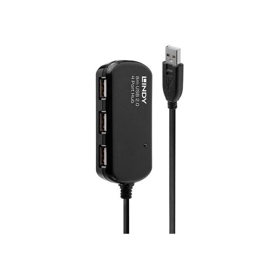 Lindy USB 2.0 Active Extension Pro 4 Port Hub Hub 4 x USB 42781