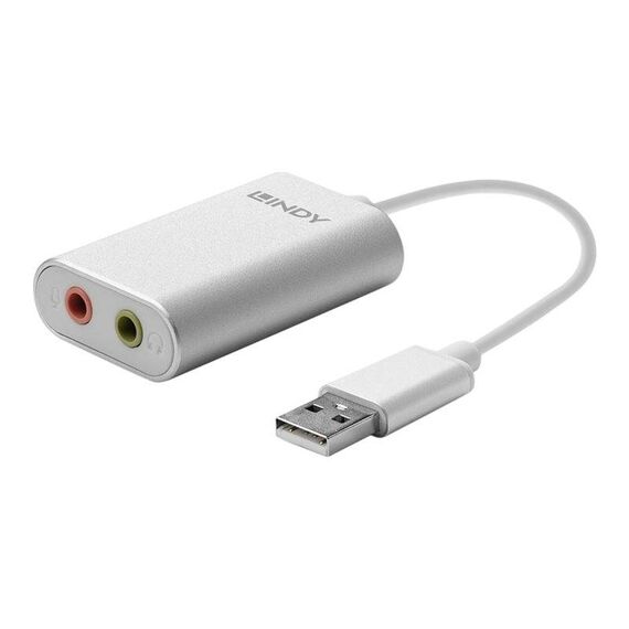 Lindy USB Type A to Audio Converter Sound card stereo 42926