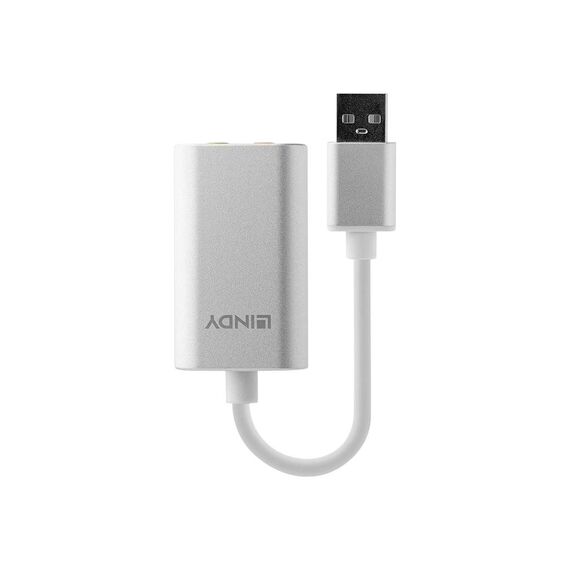 Lindy USB Type A to Audio Converter Sound card stereo 42926