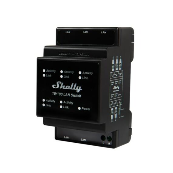 Shelly LAN Switch / Smart switch / Plastic / Blac | Shelly_Switch