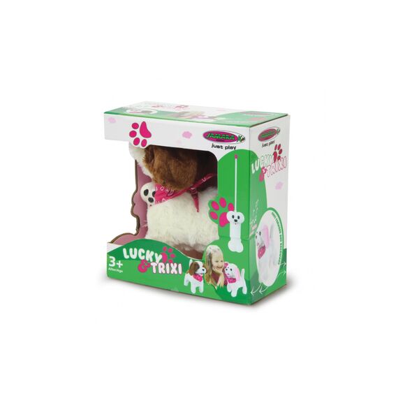 Lucky RC Furry Dog white/brown 27MHz | 460340