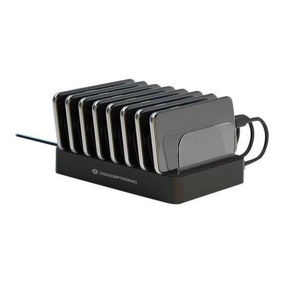 Conceptronic OZUL Charging station 75 Watt PD 3.0 8 OZUL02B