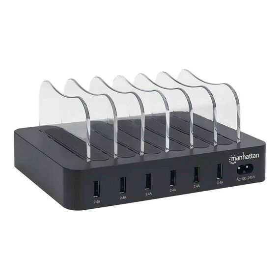 Manhattan Charging Station, 6x USBA Ports, Outputs: 6x 102254