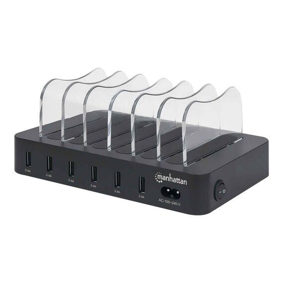 Manhattan Charging Station, 6x USBA Ports, Outputs: 6x 102254