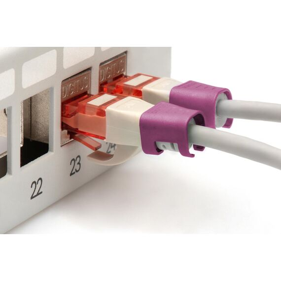 Digitus Color clips for Patch cable - Magenta / Colour  | A-CC-MG