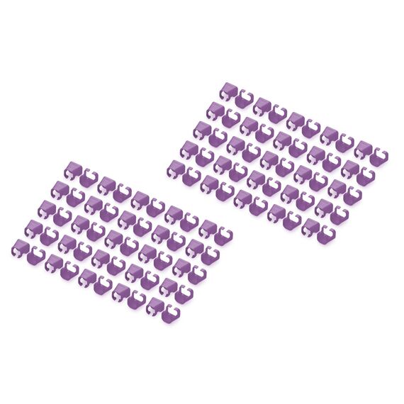 Digitus Color clips for Patch cable - Violet / Colour c | A-CC-VI