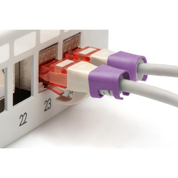 Digitus Color clips for Patch cable - Violet / Colour c | A-CC-VI