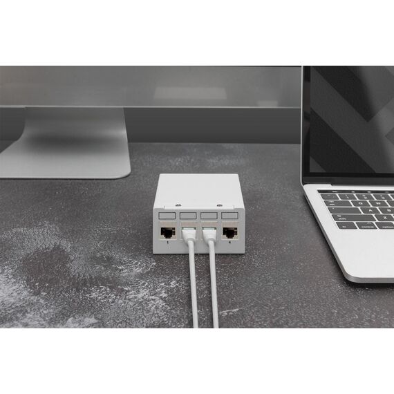 Digitus Cat / 6A keystone module, shielded with inte | DN-93617-4