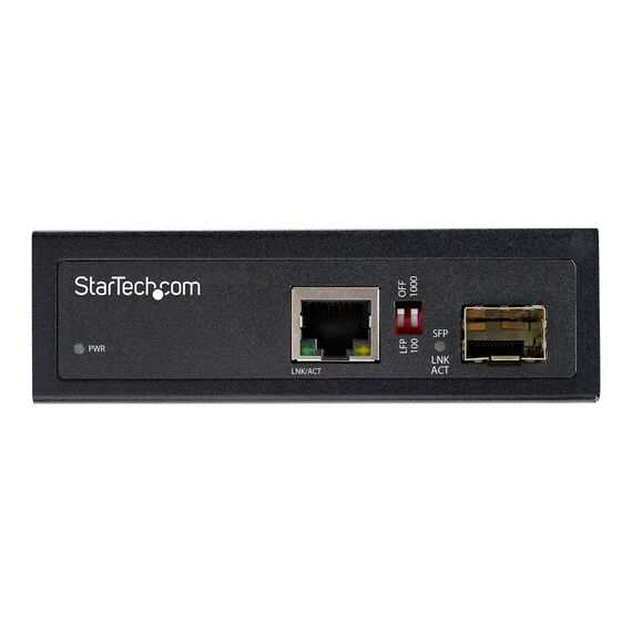 StarTech.com Industrial Fiber to Ethernet Media Conver | IMC1GSFP