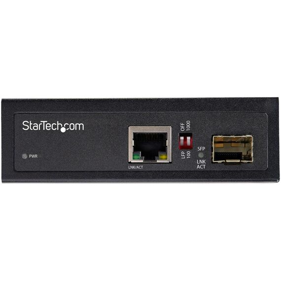 StarTech.com Industrial Fiber to Ethernet Media Conver | IMC1GSFP