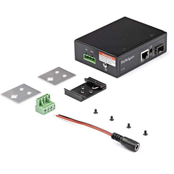 StarTech.com Industrial Fiber to Ethernet Media Conver | IMC1GSFP