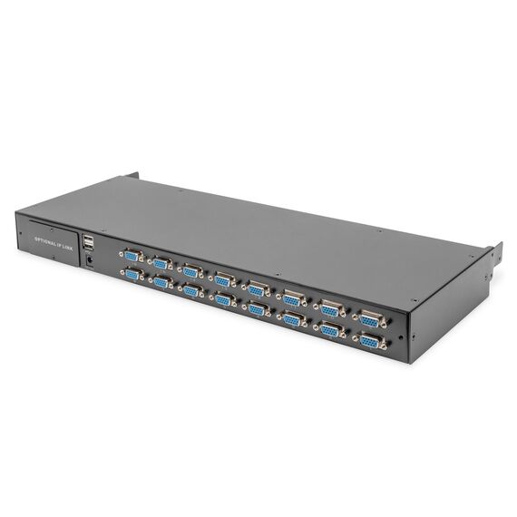 Digitus - KVM console with KVM switch - 16 ports - | DS-72221-3US