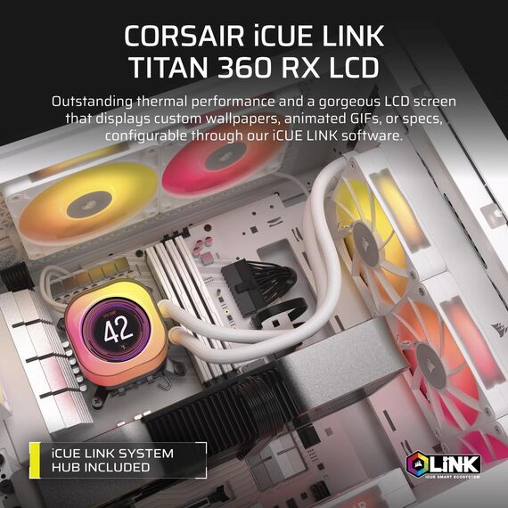 Corsair iCUE LINK TITAN 360 RX LCD / Air cooler / | CW-9061023-WW