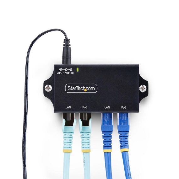 StarTech.com 2-Port Gigabit PoE+ Injector, | AF221CE-POE-INJECTOR