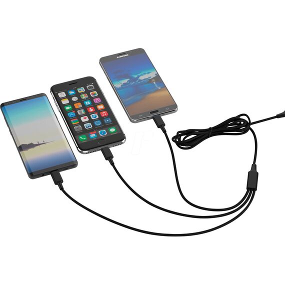 smrter Charging cable, USB USB-C to micro USB SMRTER_HYDRA_ULT_BK