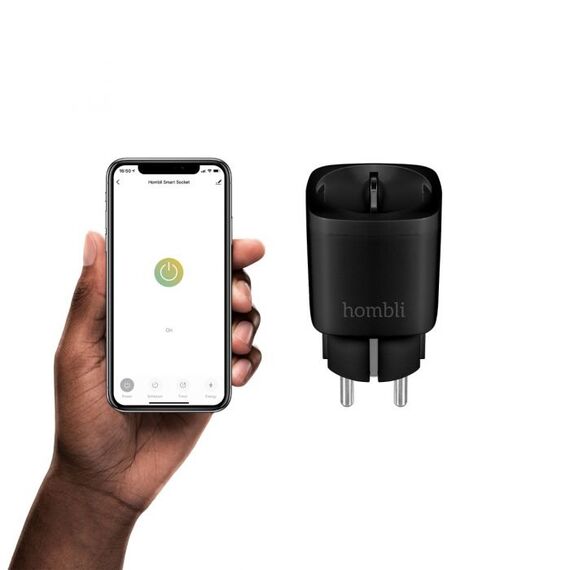 Hombli Smart Socket EU - Black, Wireless, Wi-Fi, Indo | HBSS-0100