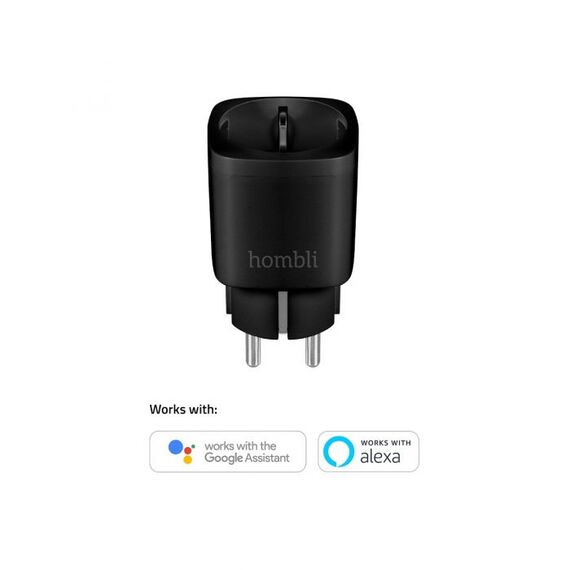 Hombli Smart Socket EU - Black, Wireless, Wi-Fi, Indo | HBSS-0100