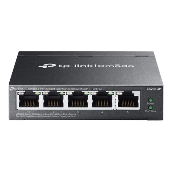 TP-Link Omada ES205GP V1 - Switch - Managed - 4 x 10/100/1000 (Po
