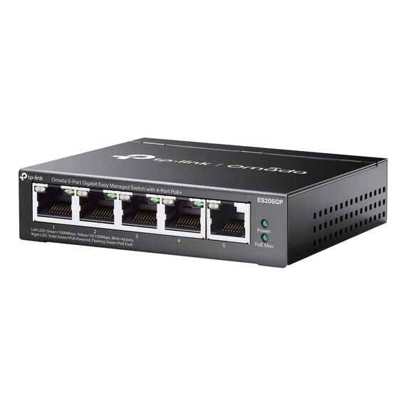TP-Link Omada ES205GP V1 - Switch - Managed - 4 x 10/100/1000 (Po