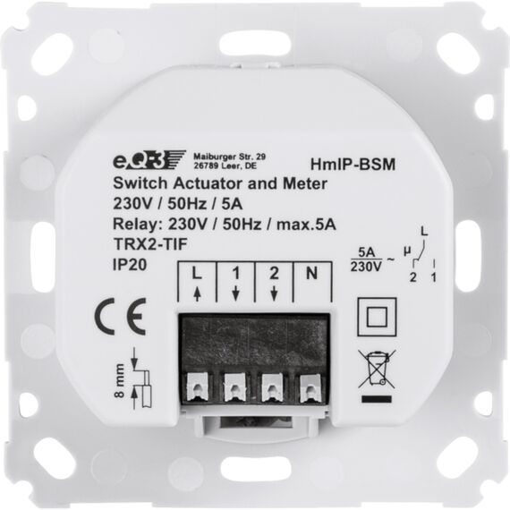 Homematic IP HmIP-BSM - Light switch - wireless - 868. | 142720A0