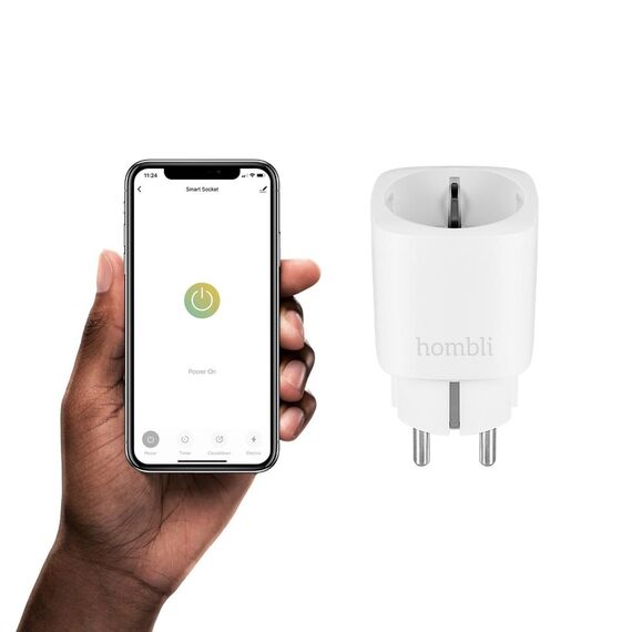 Hombli Smart Socket EU, Wireless, Wi-Fi, Indoor, Whit | HBSS-0109