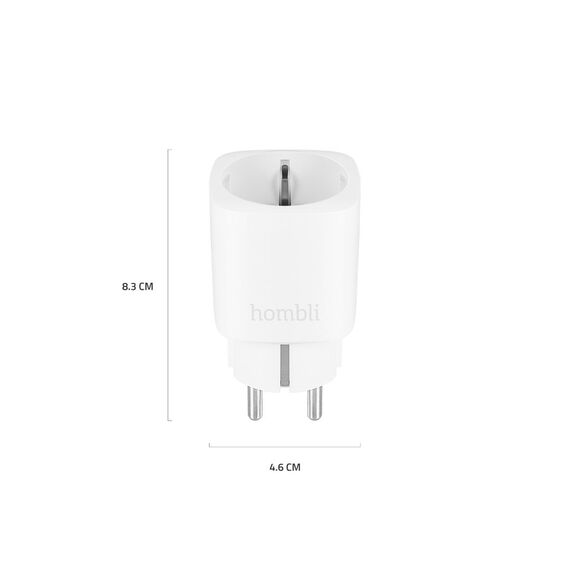 Hombli Smart Socket EU, Wireless, Wi-Fi, Indoor, Whit | HBSS-0109