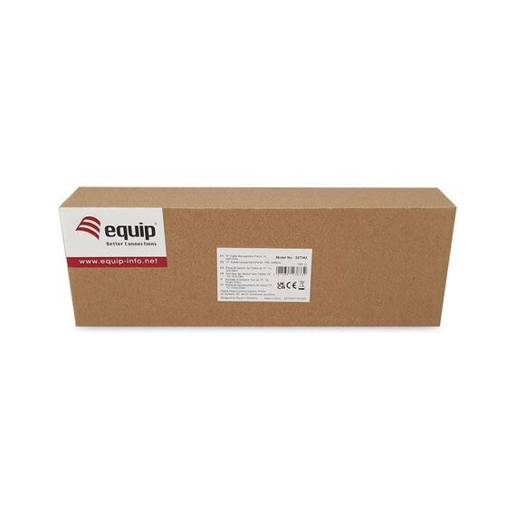 Equip 10" Cable Management Panel, 1U, Light Grey 327342