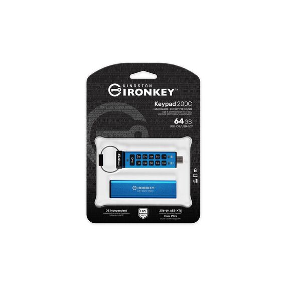Kingston IronKey Keypad 200C USB flash drive IKKP200C64GB