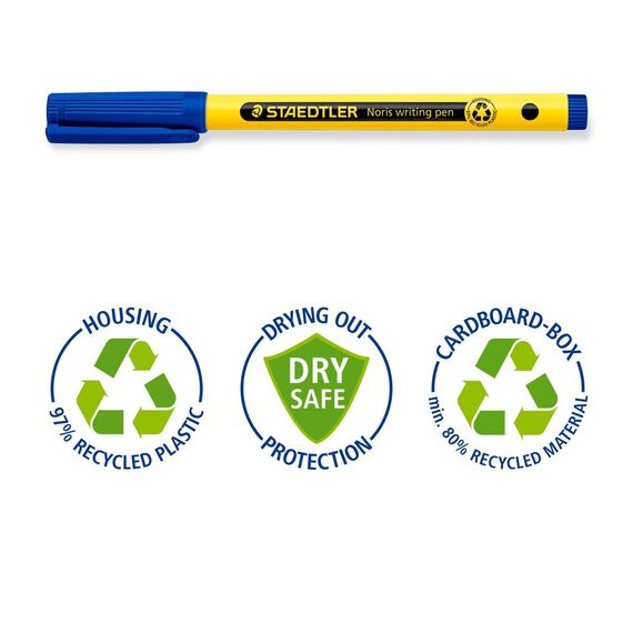 STAEDTLER Noris writing pen 307 blue 3073 BK2