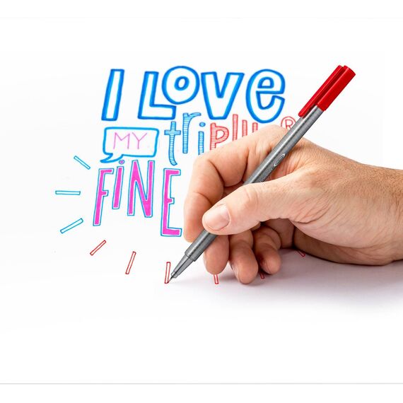 STAEDTLER triplus fineliner 334 Triangular fineliner 334 SB10