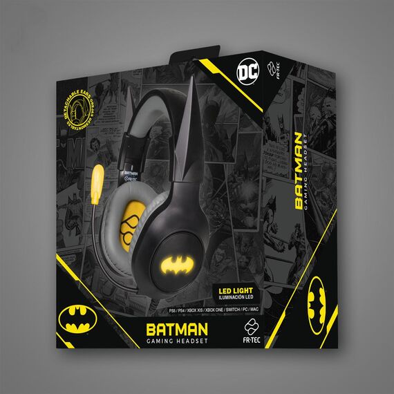 FR-TEC Gaming Headset Batman with Detachable Ears / Hea | BATHEAD