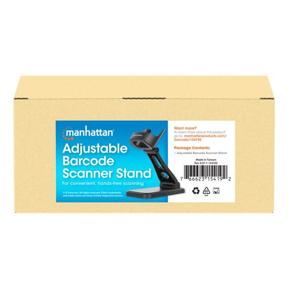 Manhattan Adjustable Barcode Scanner Stand, Height and A | 154192