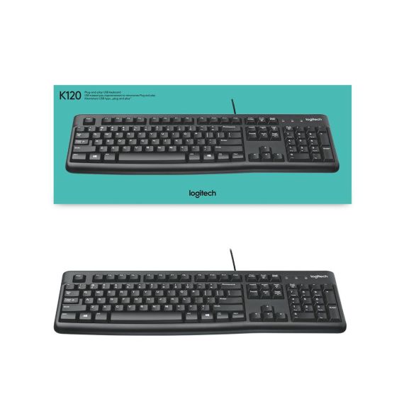 Logitech K120 - Keyboard - USB - Swiss | 920-002504