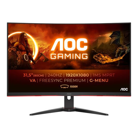 AOC Gaming C32G2ZE LED monitor gaming curved 32 C32G2ZEBK
