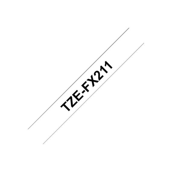 Brother TZeFX211 Black on white Roll (0.6 cm x 8 m) 1 TZEFX211