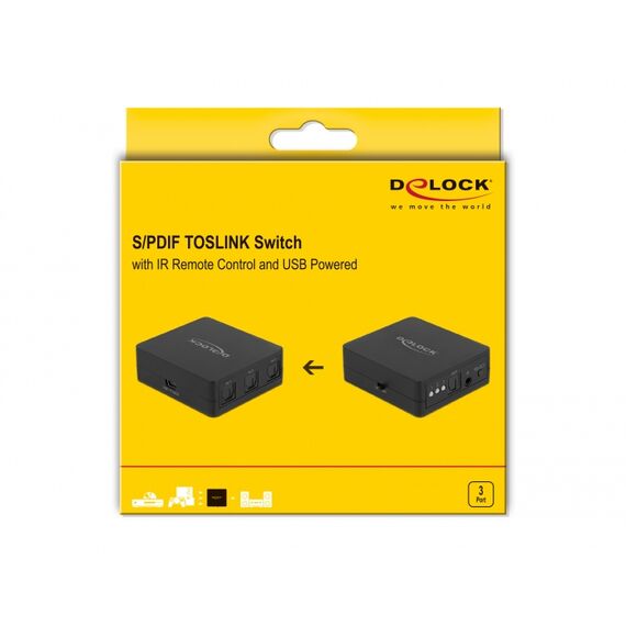 Delock - Audio switch - 3 x SPDIF - desktop | 63395
