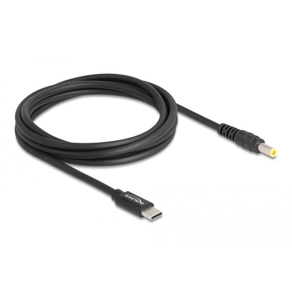 Delock - Power cable - 24 pin USB-C (M) to DC jack 5.5 x  | 87978