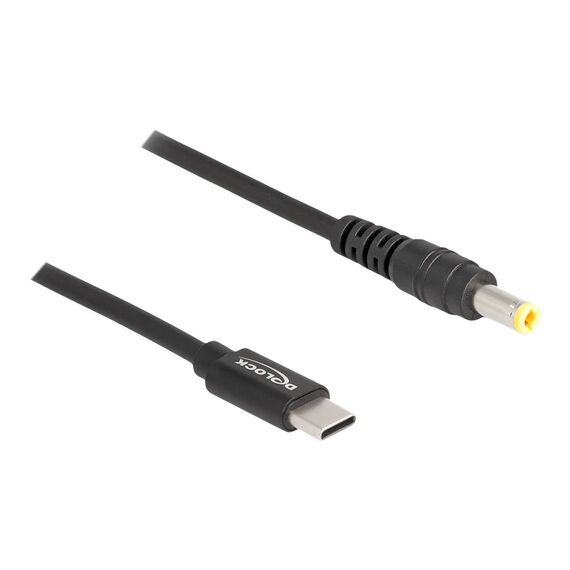 Delock - Power cable - 24 pin USB-C (M) to DC jack 5.5 x  | 87978