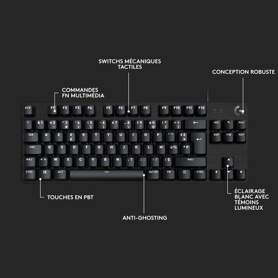 Logitech G G413 TKL SE Mechanical Gaming Keyboard, W | 920-010826