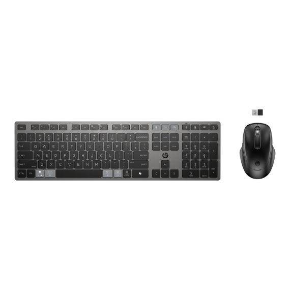 HP 725 - Keyboard and mouse set - multi-device, rec | 9T5B0UT#ABD