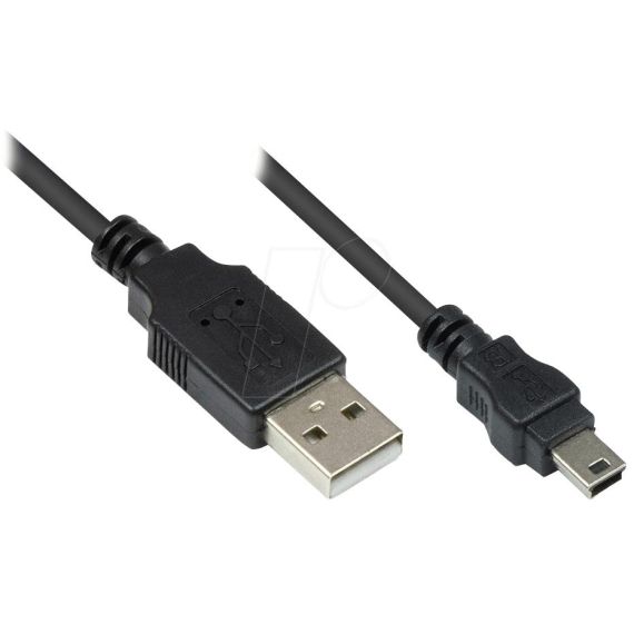 Alcasa USB A - USB mini B, m - m, 3m / 3 m / USB A / M | 3310-AM3