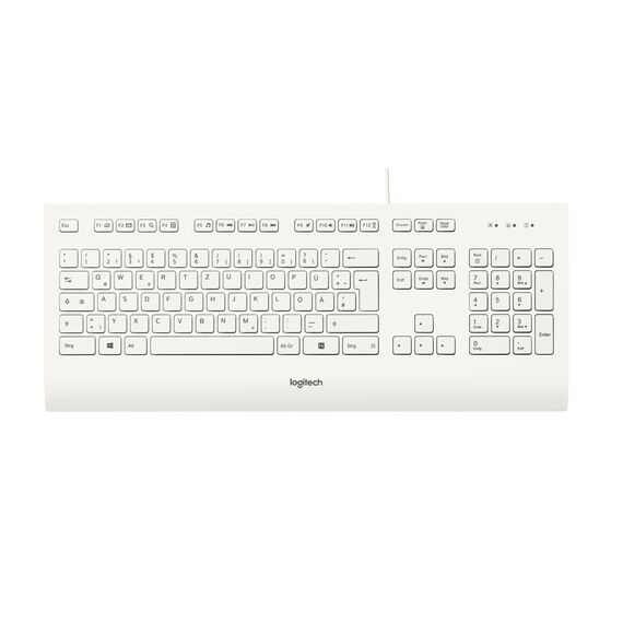 Logitech K280e - Keyboard - USB - German - white | 920-008319