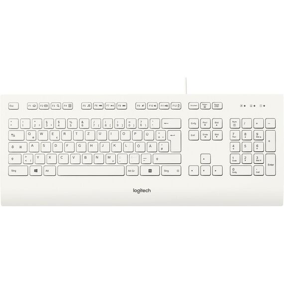 Logitech K280e - Keyboard - USB - German - white | 920-008319