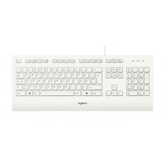 Logitech K280e - Keyboard - USB - German - white | 920-008319