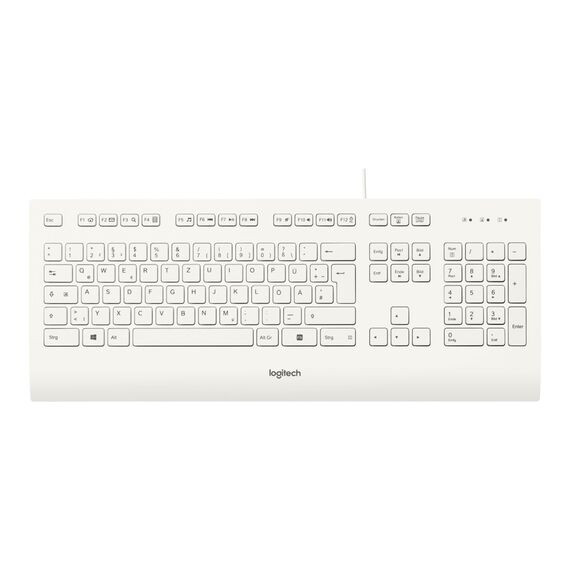 Logitech K280e - Keyboard - USB - German - white | 920-008319