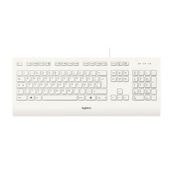 Logitech K280e - Keyboard - USB - German - white | 920-008319