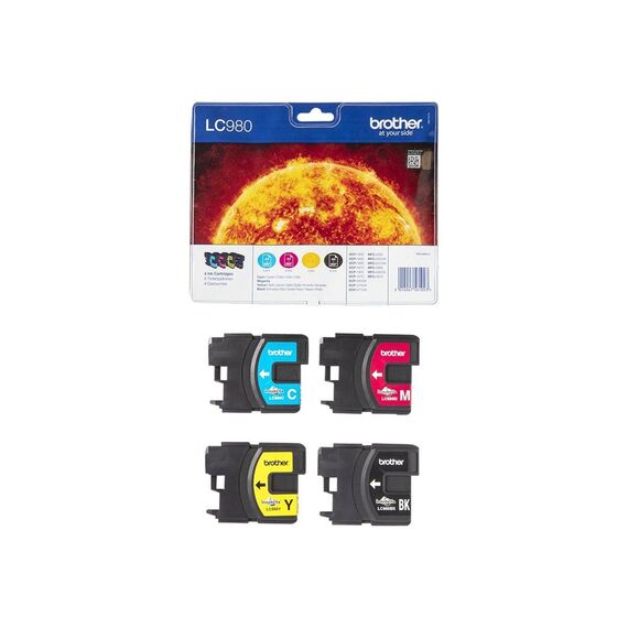 Brother LC980VALBP 4pack black, yellow, cyan, LC980VALBP