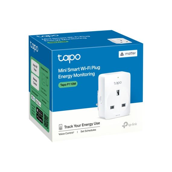 Tapo P110M V1 - Smart plug - wireless - 802.11b/g/n, Bluetooth -